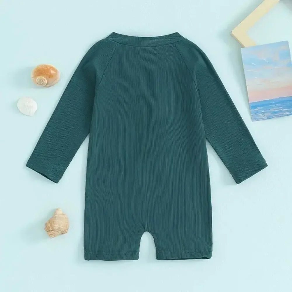 New toddler ribbed soft bathing swim suit 2-3